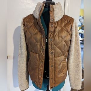 REI Co-op Wallace Lake Sherpa Bomber - gold and cream